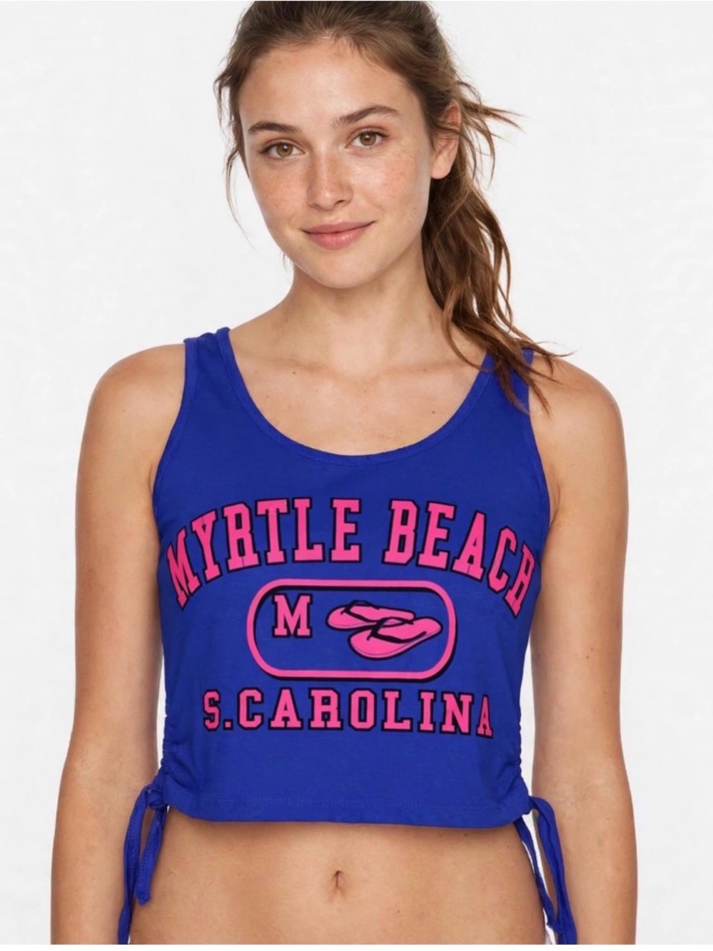 Myrtle Beach Crop Tank Crop Top Exist Purple Pink